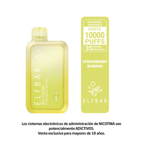ELFBAR STRAWBERRY BANANA 10000 PUFF 35MG