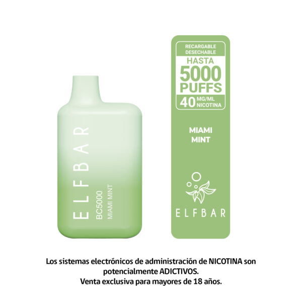 ELFBAR MIAMI MINT 5000 PUFF 40MG