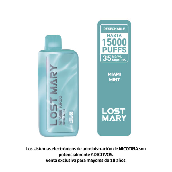 LOSTMARY MIAMI MINT 15000 PUFF 35MG