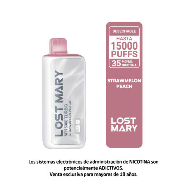 LOSTMARY STRAWMELON PEACH 15000 PUFF 35MG