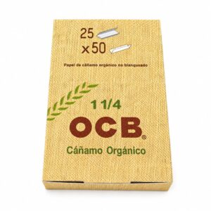 OCB PAPELILLO ORGANICO CAÑAMO 1 1/4 X 25 LIBRILLOS