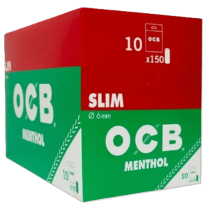 OCB FILTRO SLIM MENTOLADO  (6mm) 10 X 150