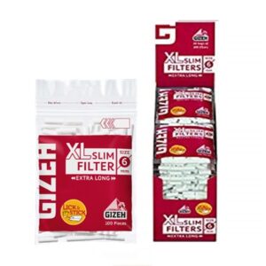 GIZEH FILTRO SLIM XL (6mm) (EXTRA LONG) 20 unid.