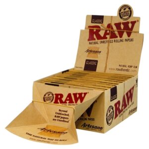 RAW PAPELILLOS ARTESANO KING SIZE SLIM X15
