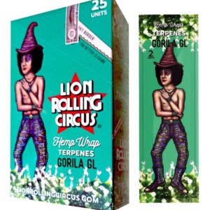 HEMP WRAP LION ROLLING TERPENOS GORILA X25