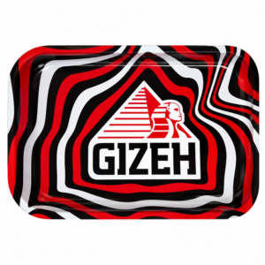 GIZEH BANDEJA METALICA MEDIANA ROJO-BLANCO-NEGRO