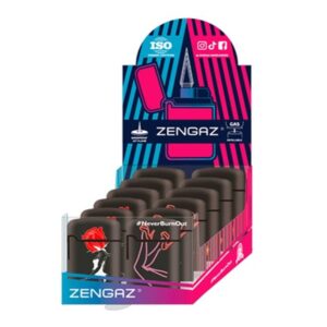 ZENGAZ ENCENDEDOR DISEÑO BLACK X12