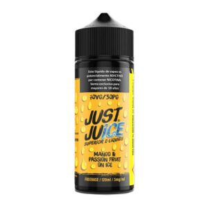 JUST JUICE MANGO & PASSION FRUIT ON ICE 120ML 3MG